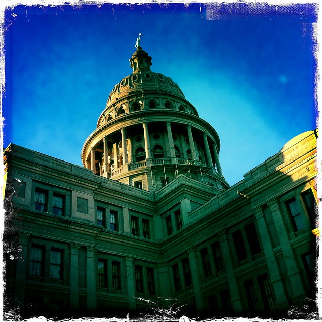 Austin Capitol From The East Side