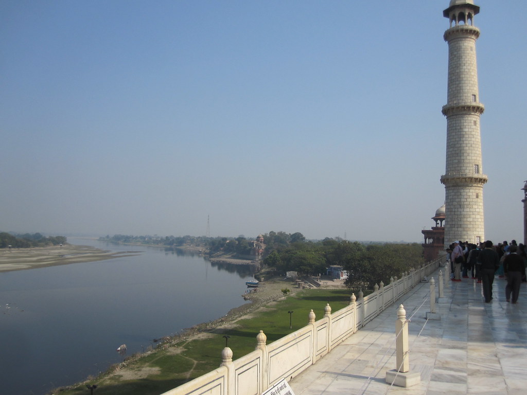 Downriver From Taj Mahal Agra India