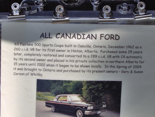 1963 Ford Fairlane 500 Whitby Ont