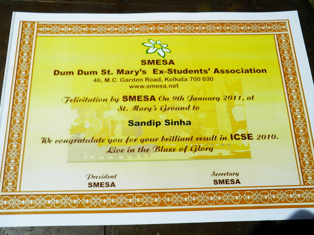 felicitation certificate