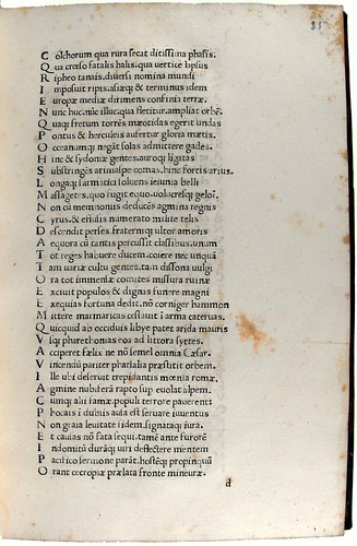 Variant reading of text in Lucanus, Marcus Annaeus: Pharsalia
