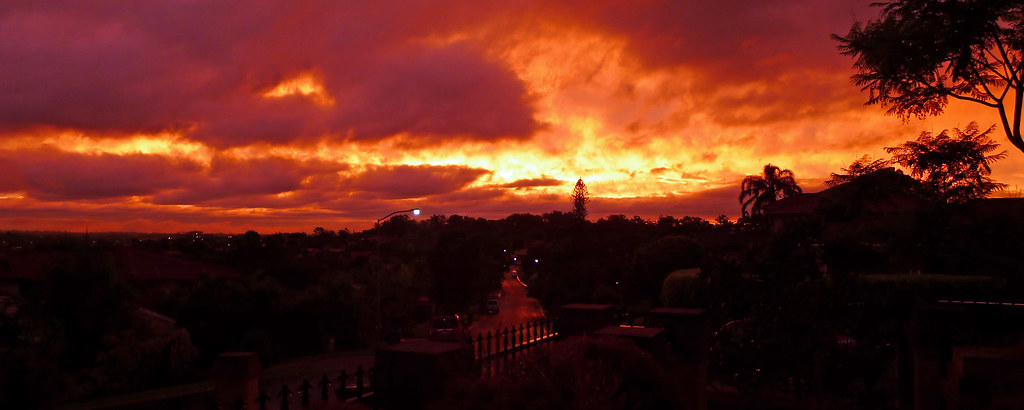 Brisbane Sunset after Thunderstorm