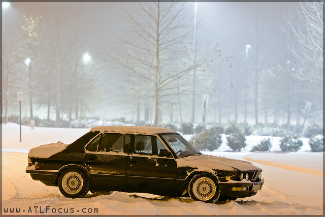 Atlanta Georgia Snow BBS RS rs211 BMW Euro E28 525e 2