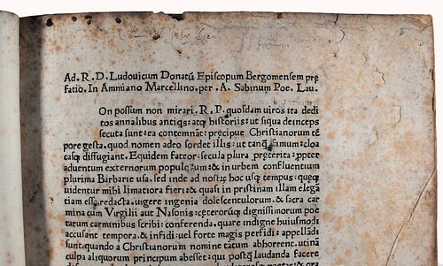 Ownership inscription in Ammianus Marcellinus: Historiae, libri XIV-XXVI