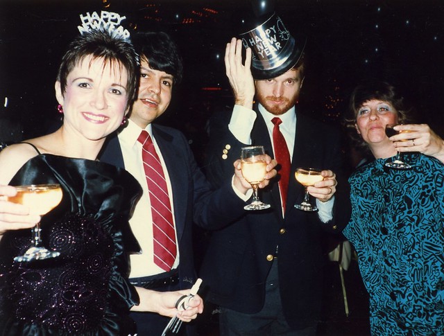 Carole, Carlos, Jay, Connie New Year's Eve 1987 - 1988