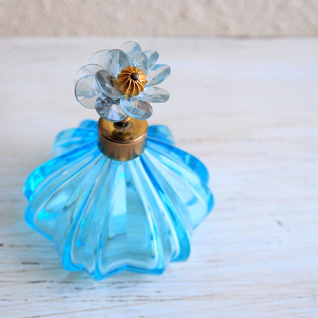 Beautiful Blue Vintage Perfume Bottle | Flickr - Photo Sharing