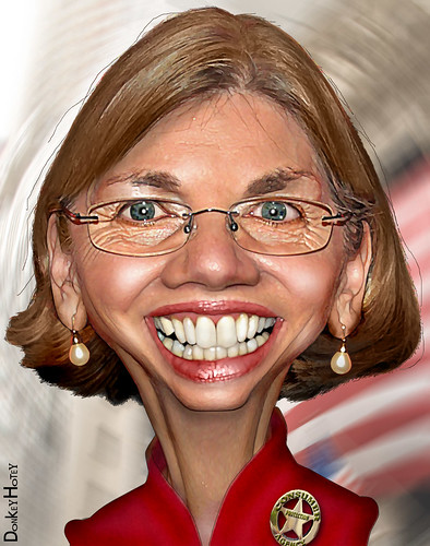 Elizabeth Warren - Caricature
