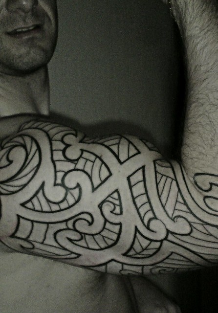Maori sleeve tattoo 1st