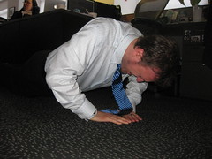 Formal Fridays mean push-ups in a tie