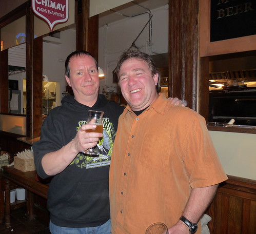 Pi Bar's Rich Rosen with Sierra Nevada Brewery's Terence Sullivan at Sierra Night