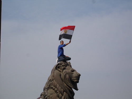 The lion of Egyptian revolution