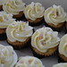 Mini cupcakes with blossom sprinkles