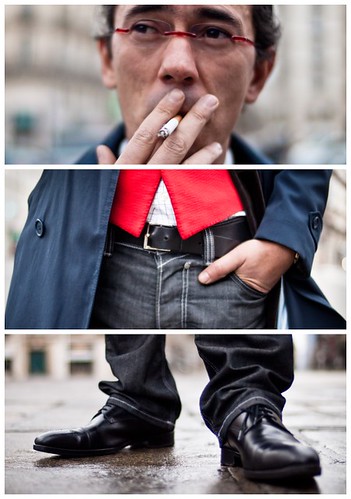 Triptychs of Strangers #8: The prevented Smoker, Paris