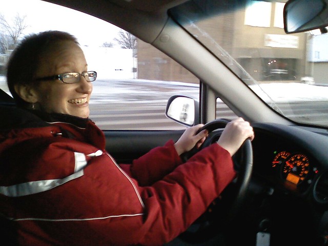 Lora driving her NEW Rondo home!!!