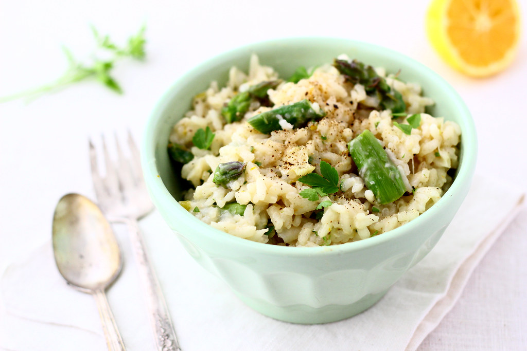 Asparagus + Spring Onion Risotto