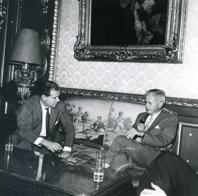 Jango e Lincoln Gordon no Palácio das Laranjeiras (21/10/1961)