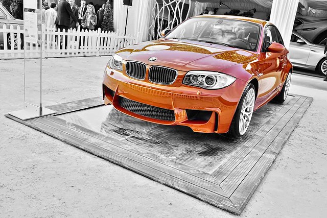 HDR BMW 1 M Coup BW with orange 20th Tour Auto 2011 HDR 6 raw