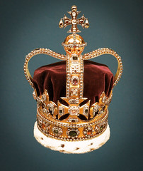 St. Edward's Crown at The Crown Jewels - Tower of London