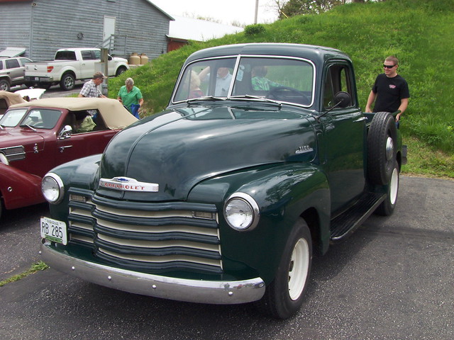 1953 Chevy 3100 pickup Seen at the Mansfield Village Mushroom Festival and