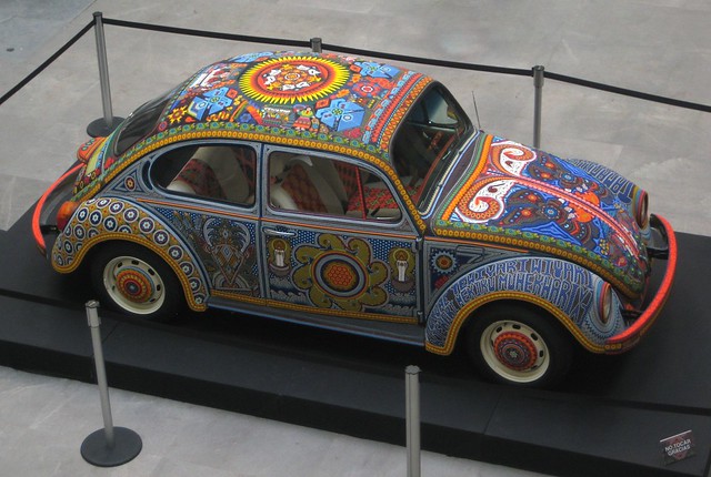 Vocho is how VW beetles are popularly known and Huichol is the Indigenous 