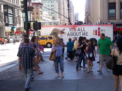 People at a crosswalk, Manhattan