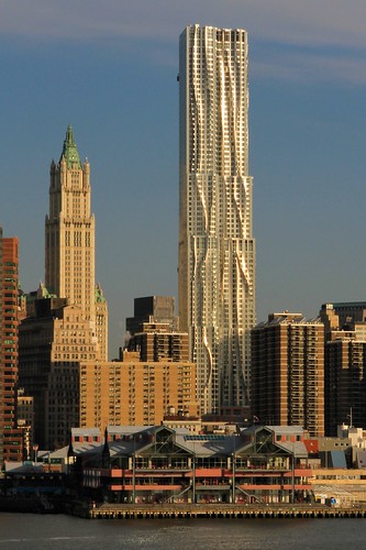 New York by Gehry - East River's Morning Light