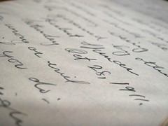 Handwriting in Old Diary