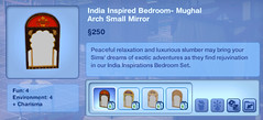 India Inspired Bedroom- Mughal Arch Small Mirror