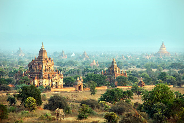 beautiful Bagan temples, Burma - Myanmar