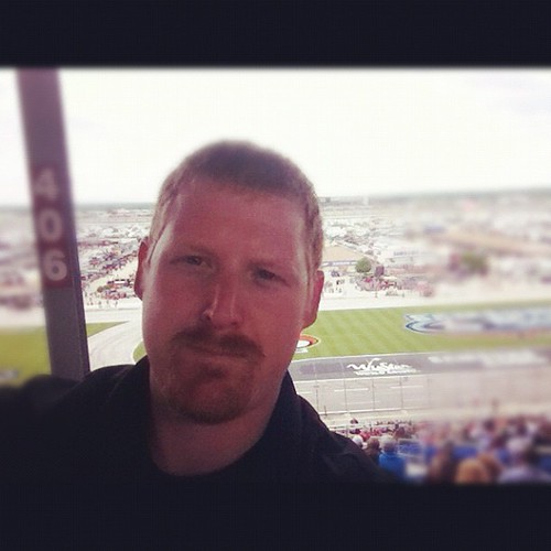 Trey at the race track