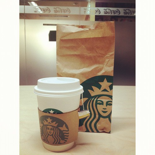 Friday morning blessing: Free Starbucks drink of my choice (Tall, extra hot, non-fat chamomile blend tea latte