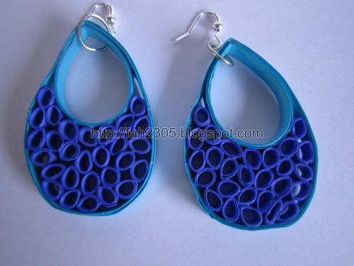 Handmade Jewelry - Paper Quilling Dangling by fah2305