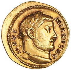 Roman gold coin cAD 295-305