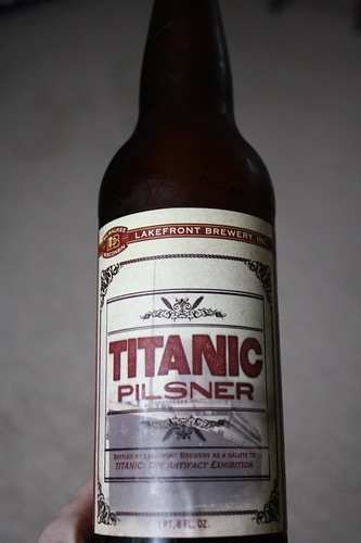 Titanic Pilsner beer, Lakefront Brewery