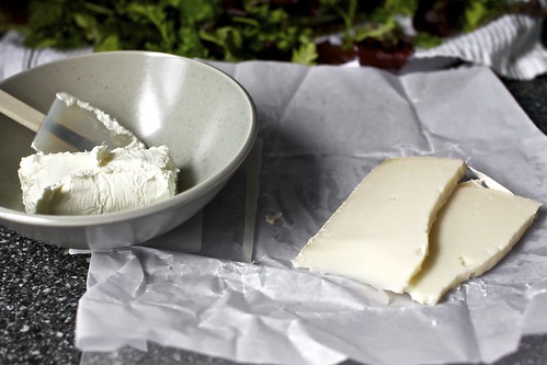two goat cheeses