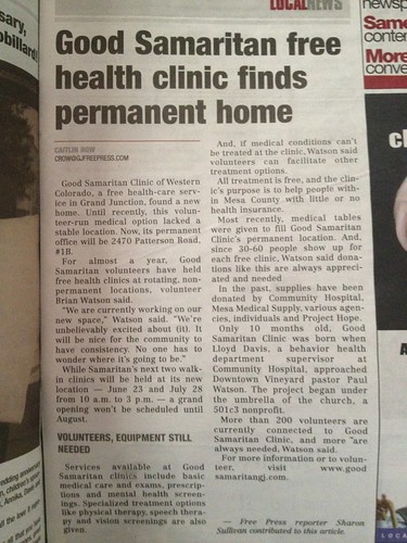 Article about the clinic