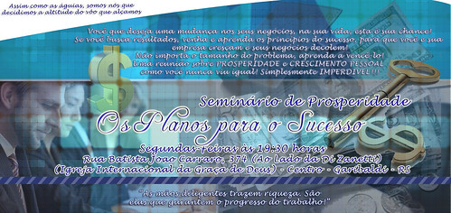 Seminário de Prosperidade OS PLANOS DE DEUS PARA O SUCESSO by Pastor Alex Marques