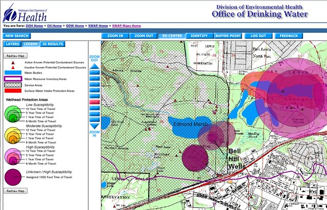 Department of Health Source Water Assessment Program-Map of DuPont Bell Hill