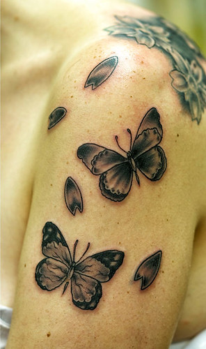Tribal Butterflies Tattoos Butterfly tattoos on arm