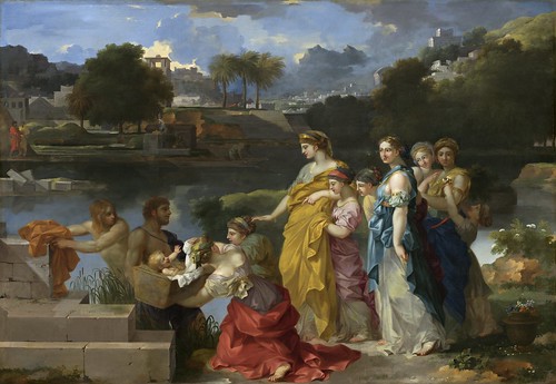 Sebastien Bourdon - The Finding of Moses [c.1655-60] by Gandalf's Gallery