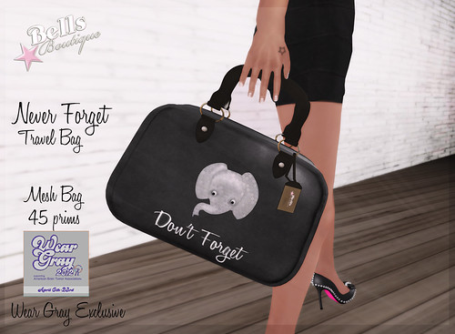BB-NeverForget Travel Bag-Wear Gray Exclusive