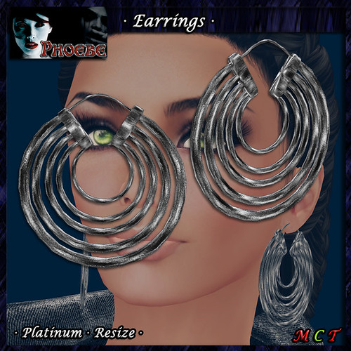 *P* Aysha Earrings ~Platinum~