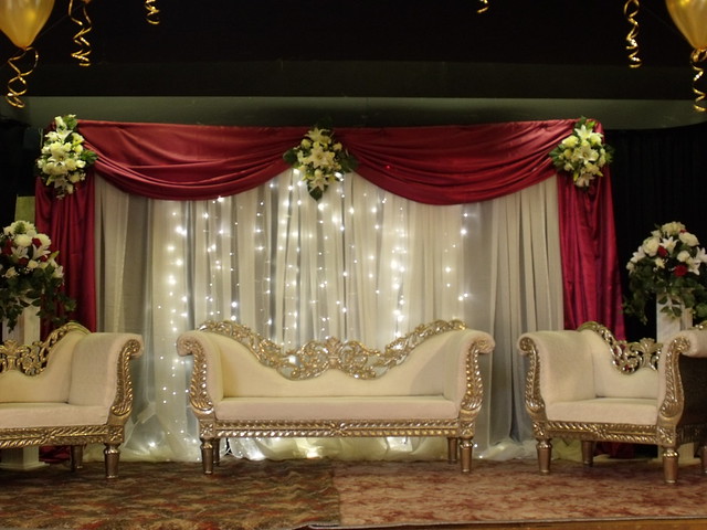 Asian Wedding stage decorations bristol