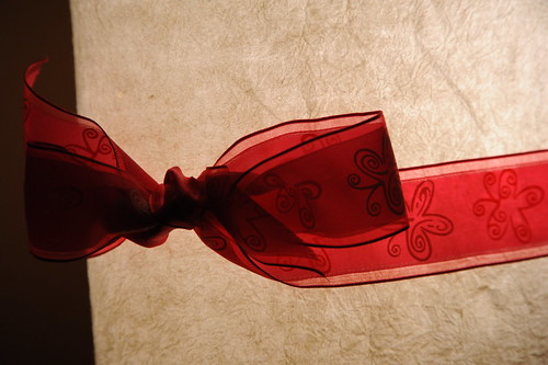 Red bow, MIRACLES: Past, Present, Future; science, art, religion, medicine, Wu Hsing Tao Acupuncture School, Seattle, Washington, USA by Wonderlane