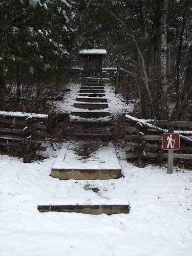 Wilderness Road trail in winter