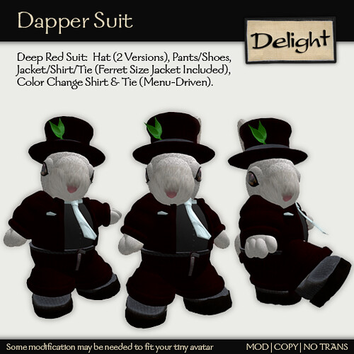 ~Delight~ Dapper Suit (Deep Red)