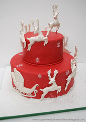 2010-12 Christmas Sleigh and Reindeer 
Cake