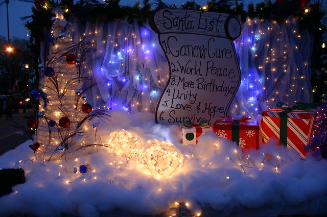 Relay for Life - Christmas Parade - Lit Float Tree (Far) | Flickr ...