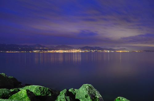 Lake Geneva at dusk