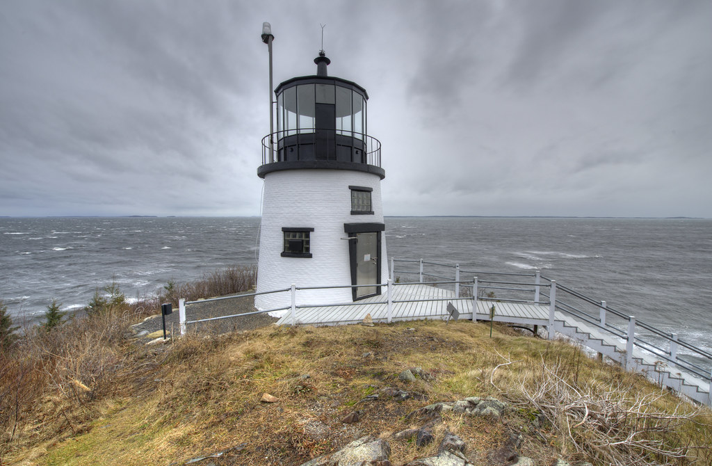 HDR photograph of Owl's Head lighthouse in Maine.